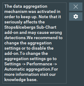 Data aggregation warning scrnsht